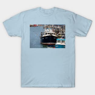 Fishing boats and seagulls T-Shirt